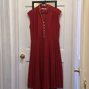 VINTAGE Red Sleeveless Dress